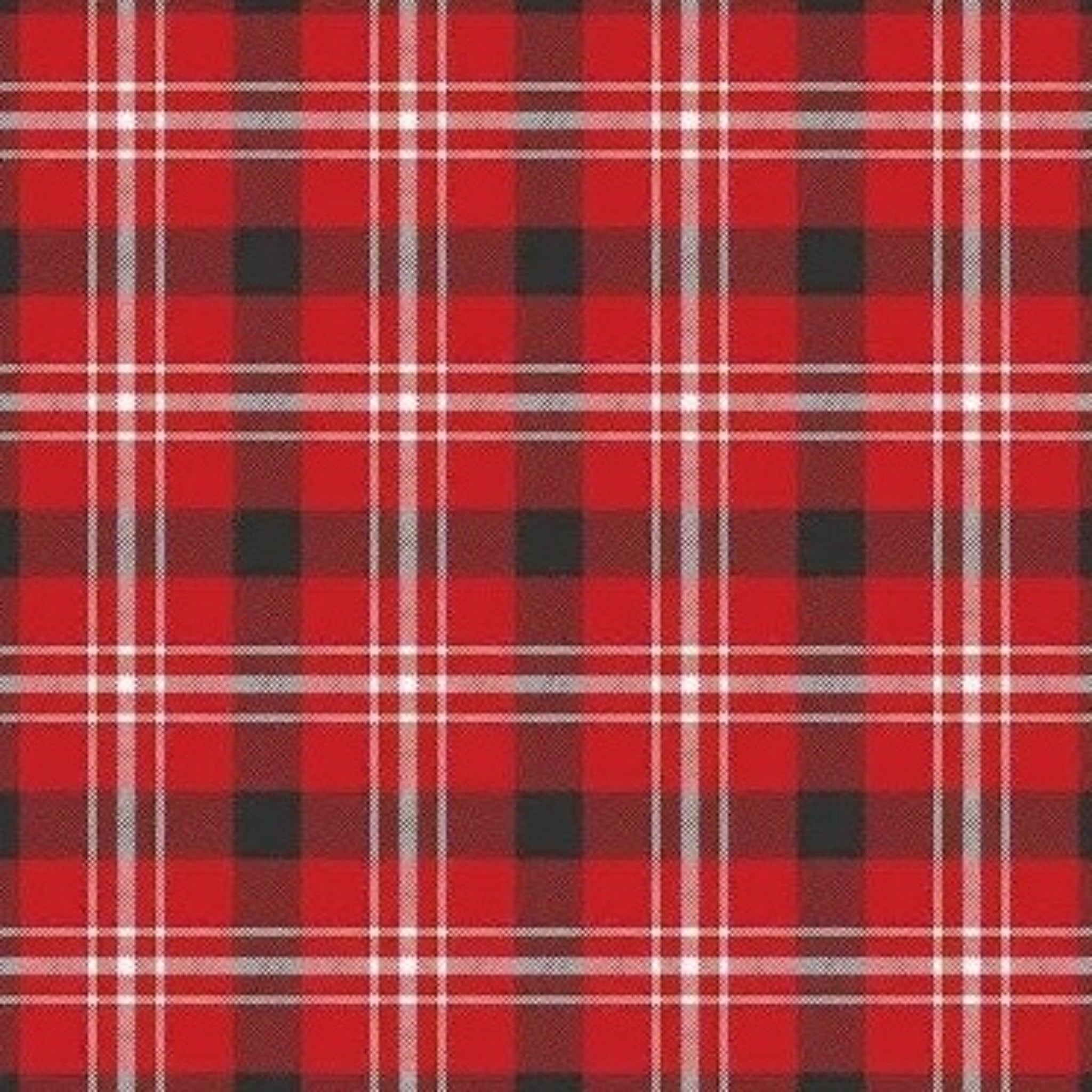 Into the Woods Tartan Red Quilting Cotton - MookyPookyandMuffin