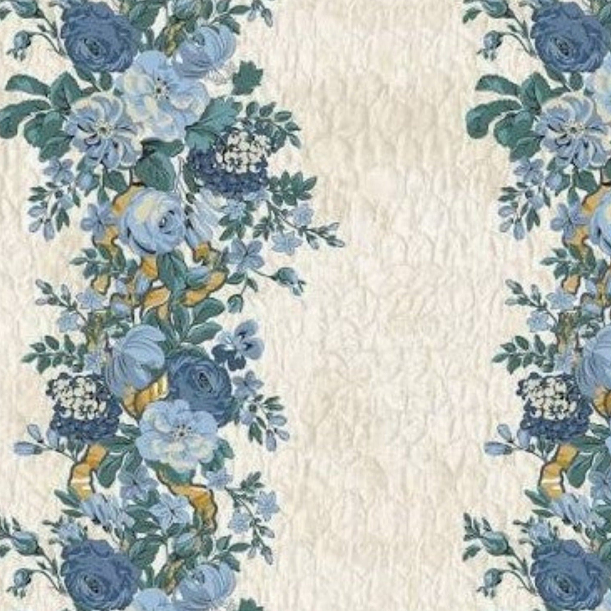 Bedford by Windham Fabrics Blue Border Quilting Cotton - MookyPookyandMuffin