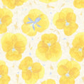 Load image into Gallery viewer, Pretty Yellow Pansies Custom Baby and Toddler Bedding - MookyPookyandMuffin
