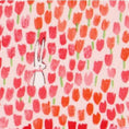 Load image into Gallery viewer, Bunnies in a Tulip Field Custom Crib Sheet - MookyPookyandMuffin
