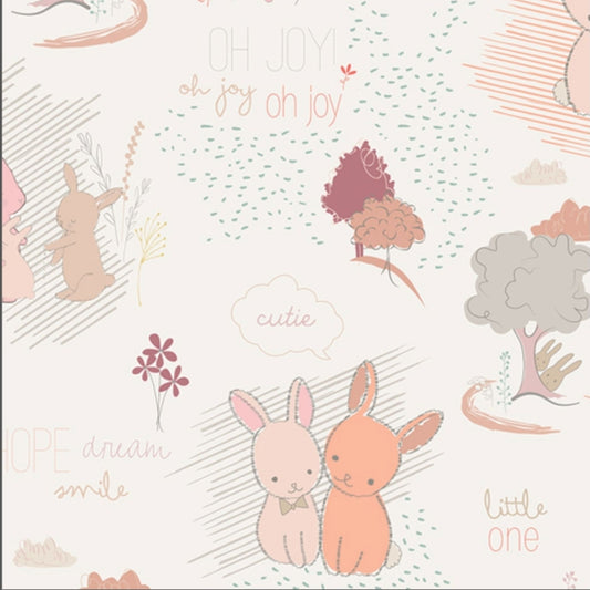 Bunny Friends Custom Crib Sheet - MookyPookyandMuffin