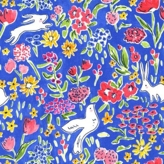 Bunny Sanctuary Custom Crib Sheet - MookyPookyandMuffin