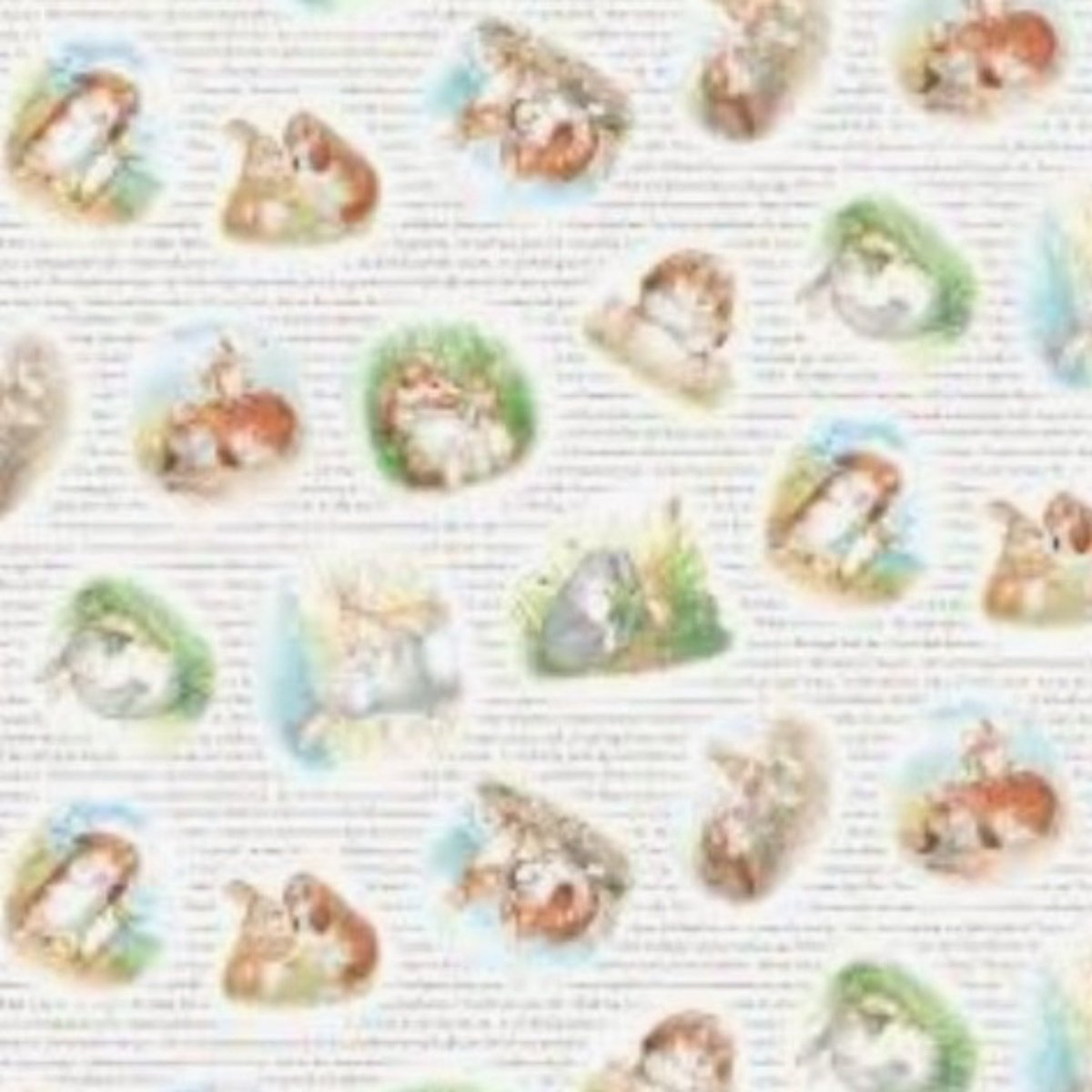 Cuddly Bunny- Honey Bunny Quilting Cotton - MookyPookyandMuffin