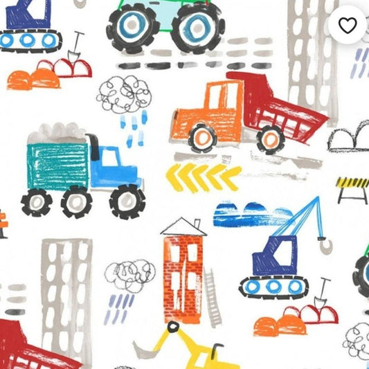 Diggers and Dumpers Custom Baby and Toddler Bedding - MookyPookyandMuffin