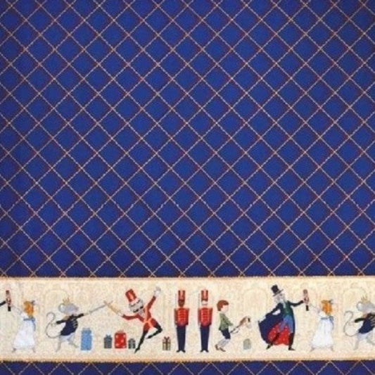 Double Sided Blue Nutcracker Minky Throw 50"x60" - MookyPookyandMuffin
