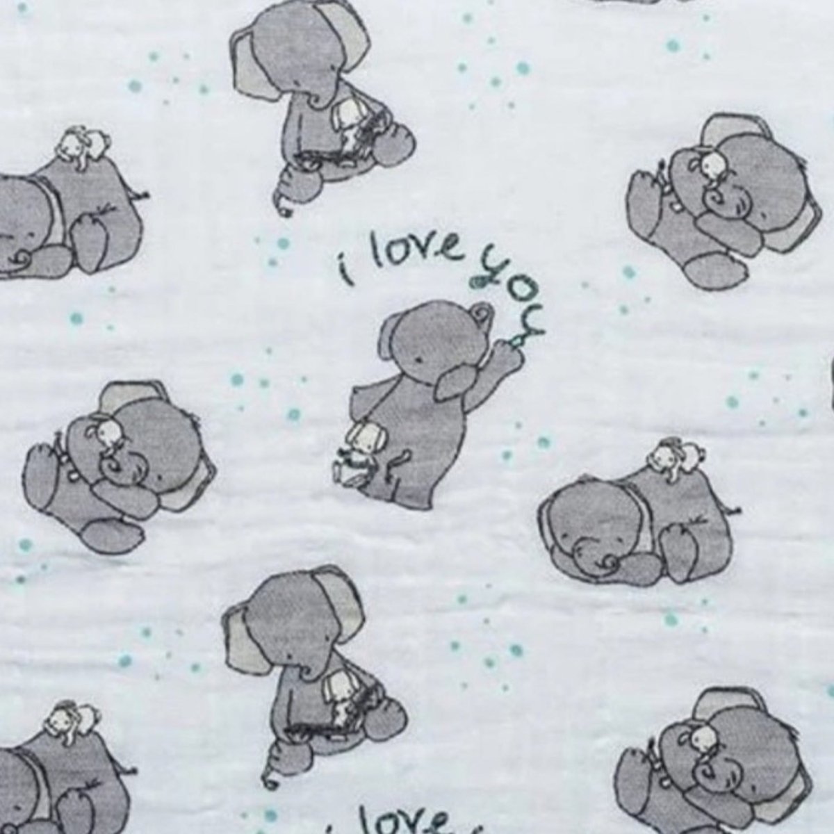 I Love You, Baby Swaddle Blanket - MookyPookyandMuffin