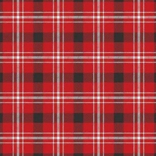Into the Woods Tartan Red Quilting Cotton - MookyPookyandMuffin