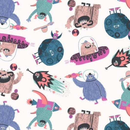 Monsters from Outer Space Custom Baby and Toddler Bedding - MookyPookyandMuffin