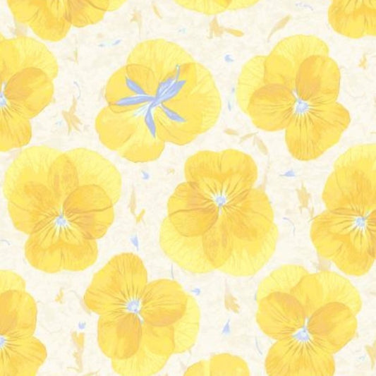 Pretty Yellow Pansies Custom Baby and Toddler Bedding - MookyPookyandMuffin