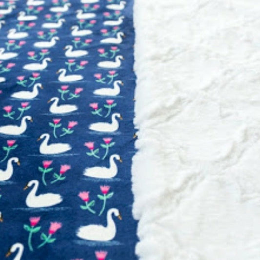 Swan Lake Minky Blanket - MookyPookyandMuffin