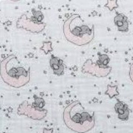 Sweet Baby Elephants Swaddle Blanket - MookyPookyandMuffin