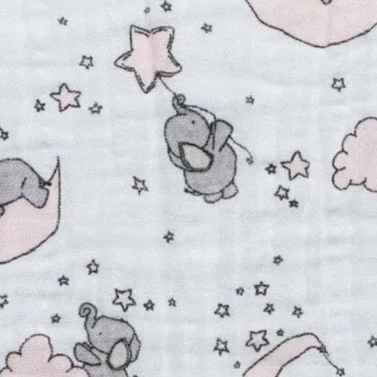 Sweet Baby Elephants Swaddle Blanket - MookyPookyandMuffin